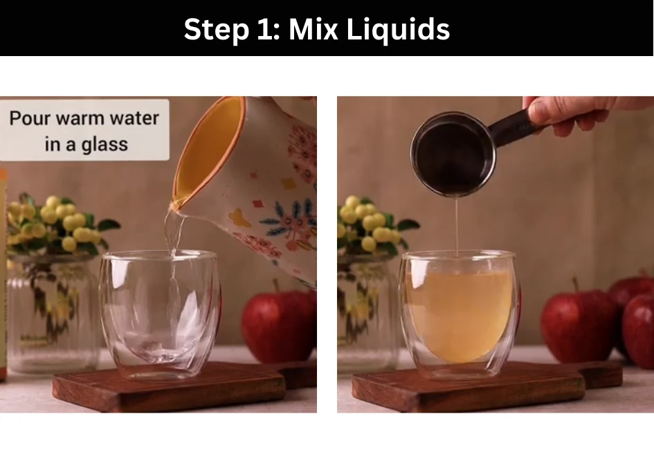 step 1 Mix Liquids