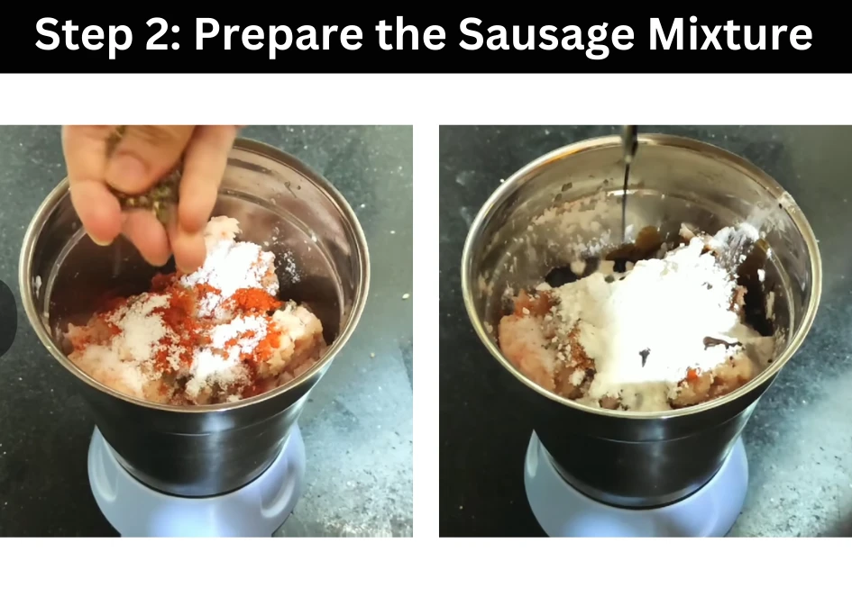 Step 2: Prepare the Sausage Mixture
