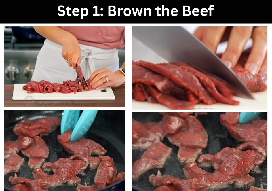 Step 1 Brown the Beef