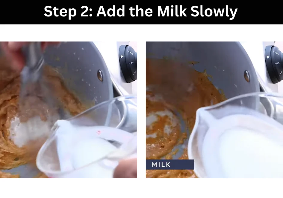 Step 2 Add the Milk Slowly