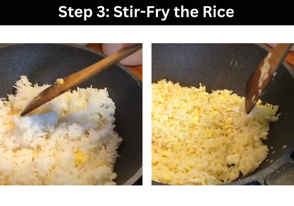 step 3 Stir-Fry the Rice
