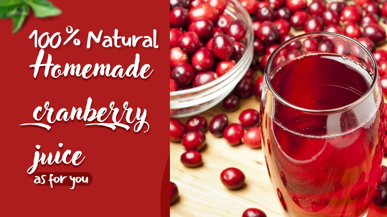 Homemade Cranberry Juice With Cinnamon